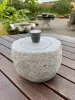 Product image 1 of the product “Small jar with separate lid, 18cm height, riverstone ”